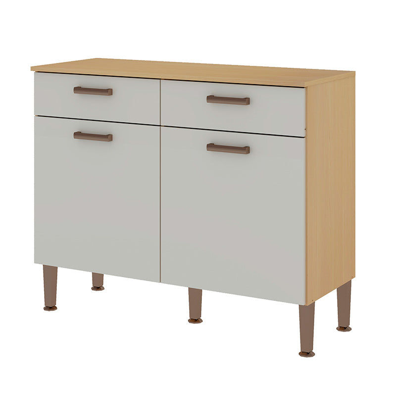 Mueble Base de Cocina 2 Puertas 2 Cajones 105 cm - Essencia 1011.0002
