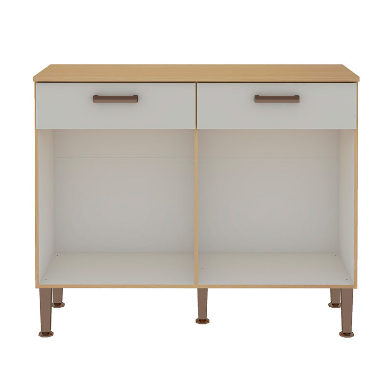 Mueble Base de Cocina 2 Puertas 2 Cajones 105 cm - Essencia 1011.0002