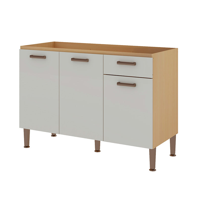 Mueble Base de Cocina Lavaplatos 3 Puertas 1 Cajón 120 cm - Essencia 1012.0002