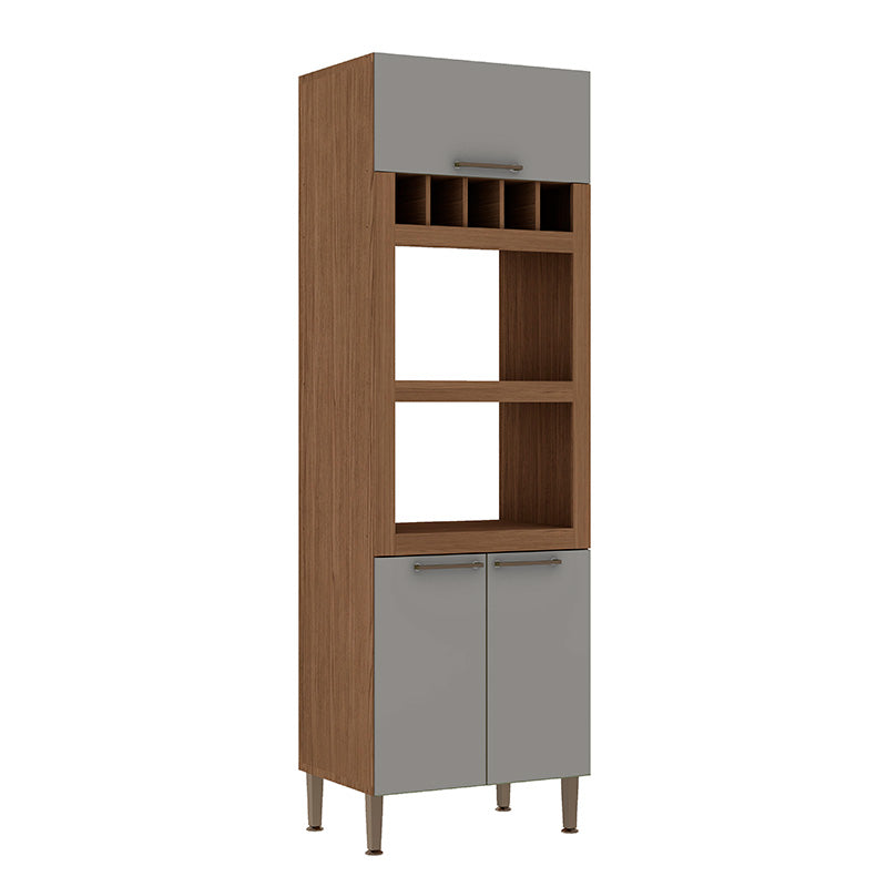 Torre de Cocina Horno y Microonda con Botellero Conecta - Fendi 1300L.0002