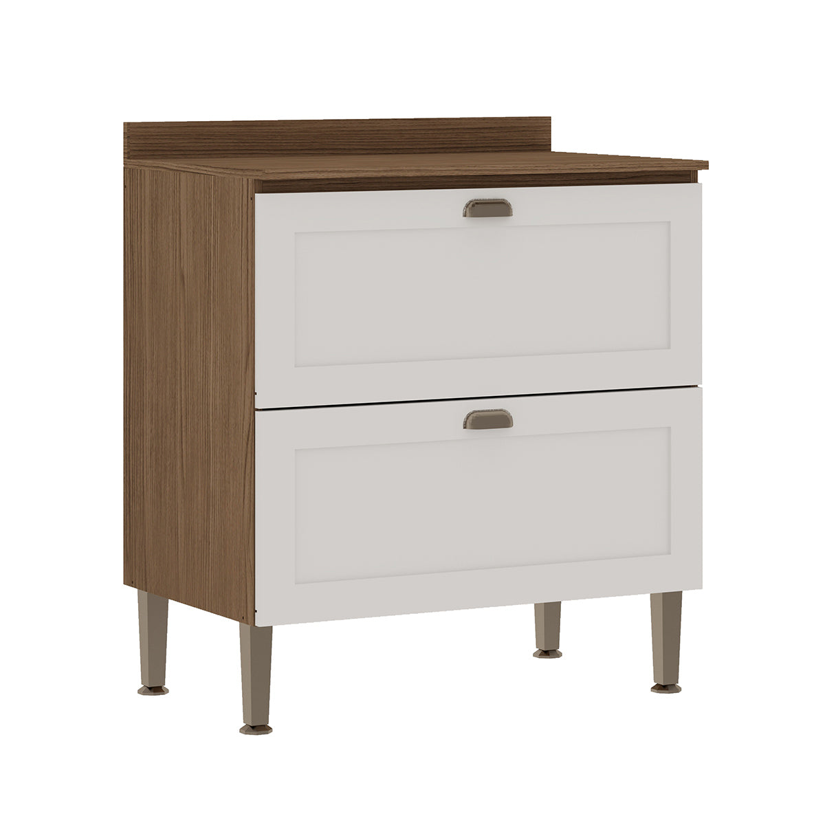 Mueble Base de Cocina 2 Cajones Conecta - Blanco 1312P.0001