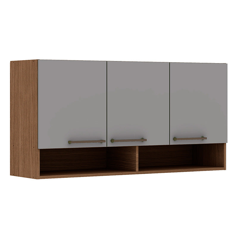 Mueble Mural de Cocina Aéreo 3 Puertas 2 Repisas Conecta Fendi 1313L.0002