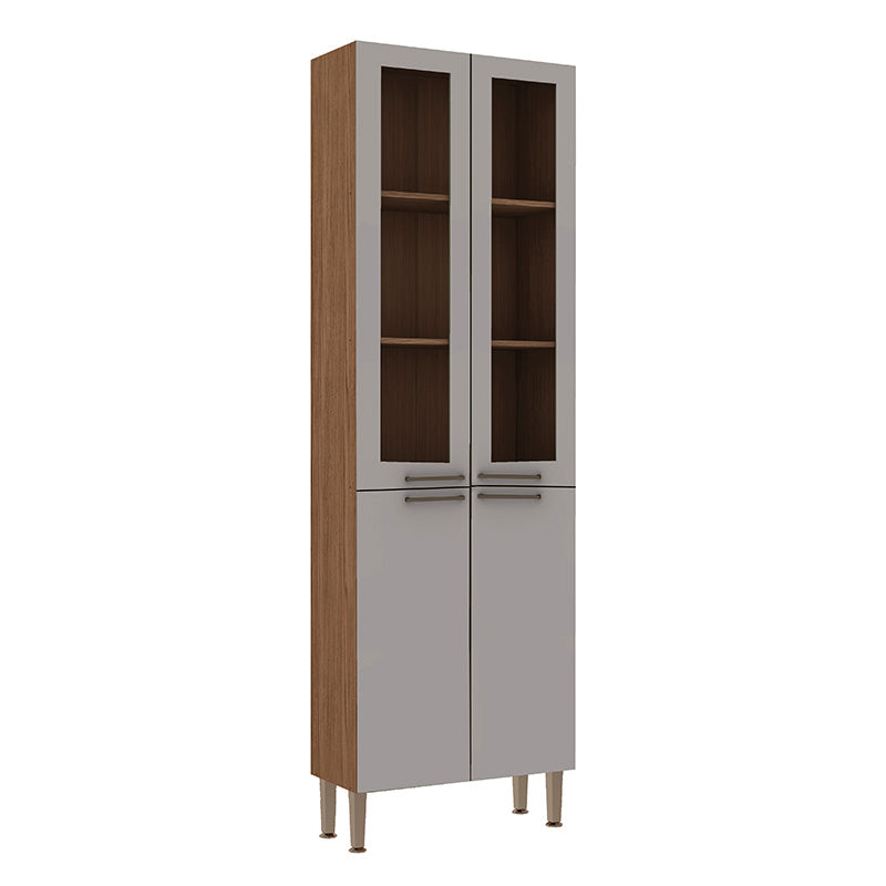 Despensa Alta de Cocina 4 Puertas de Vidrio Conecta Fendi 1317L.0002