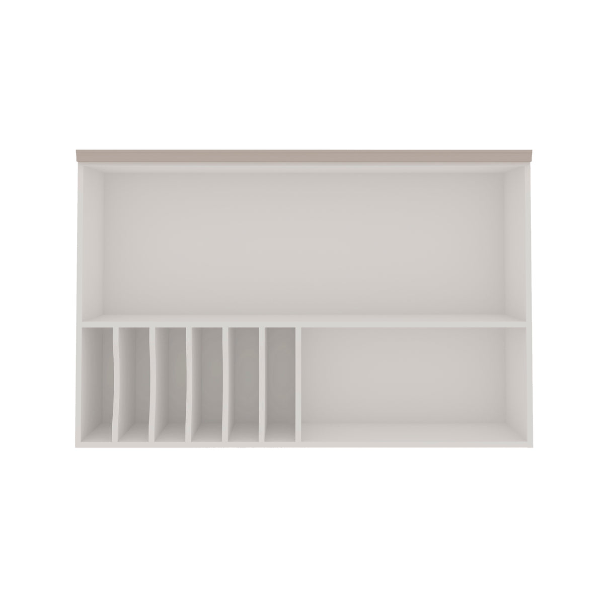 Mueble Aéreo de Cocina Puerta de Vidrio y Repisa con Separadores 1200 Studio - Fendi 1510.0003