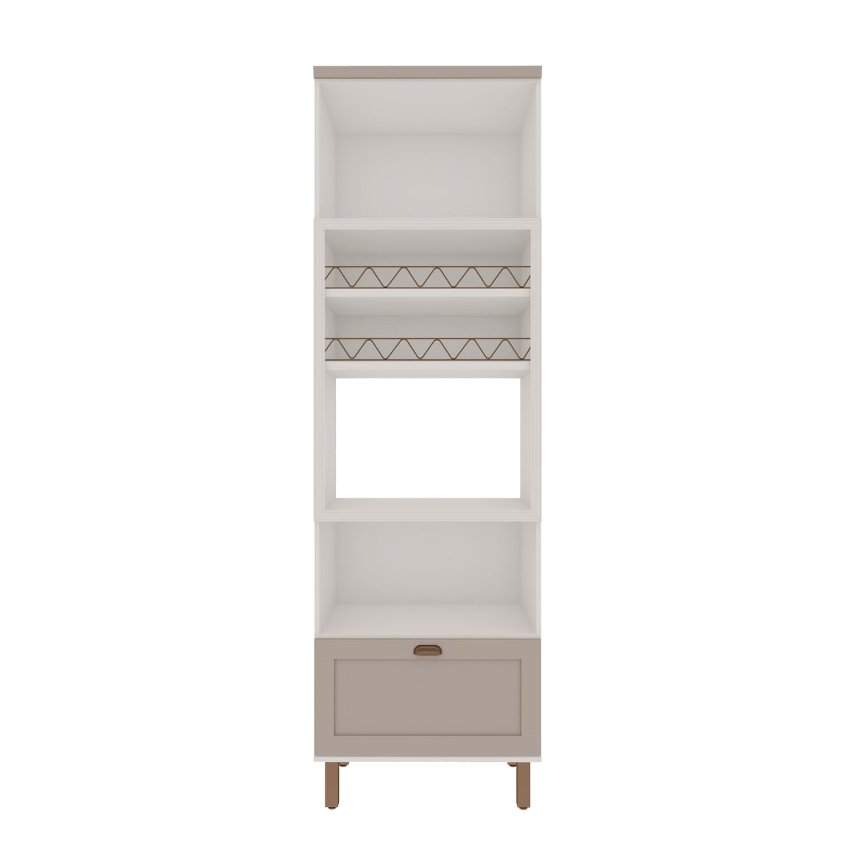 Despensa Alta de Cocina 2 Repisas Horno/ Microonda 700 Studio - Fendi 1513.0003