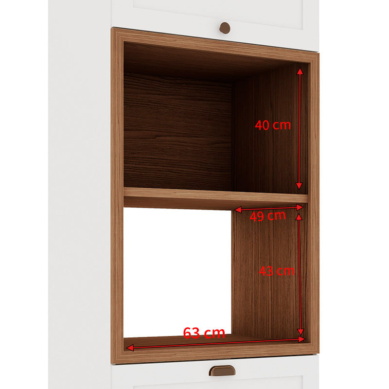 Despensa Alta de Cocina Para Horno y Microonda 700 Studio - Blanco 1514.0002