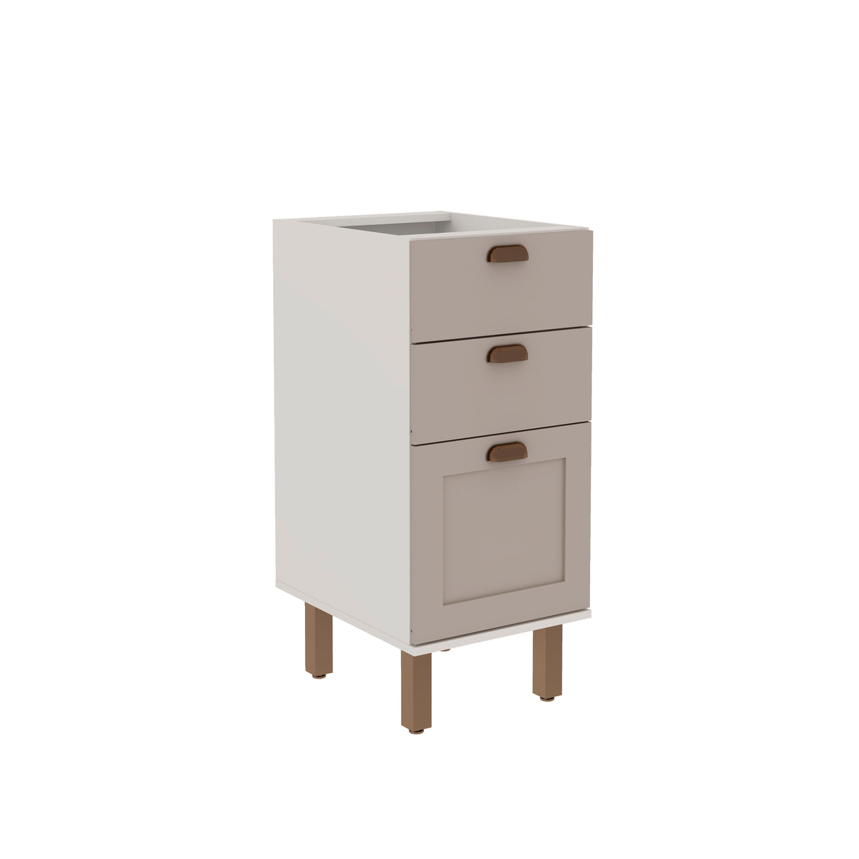 Mueble Base de Cocina 3 Cajones 400 Studio - Fendi 1527.0003