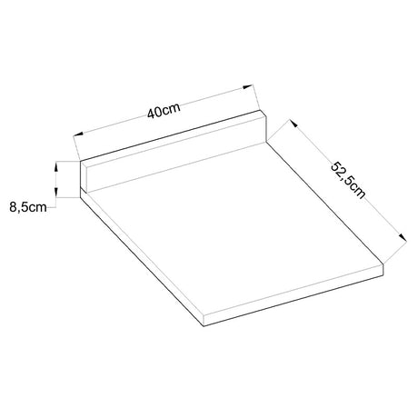 Cubierta Mueble Base de Cocina 400 - Ebano 1528.0001