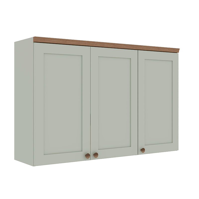 Despensa Aérea de Cocina 3 Puertas 1200 Studio - Verde Menta 1531.0001