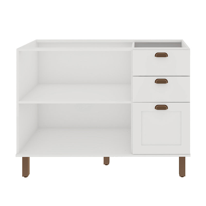 Mueble Base de Cocina 2 Puertas 3 Cajones 1200 Studio - Blanco 1532.0002