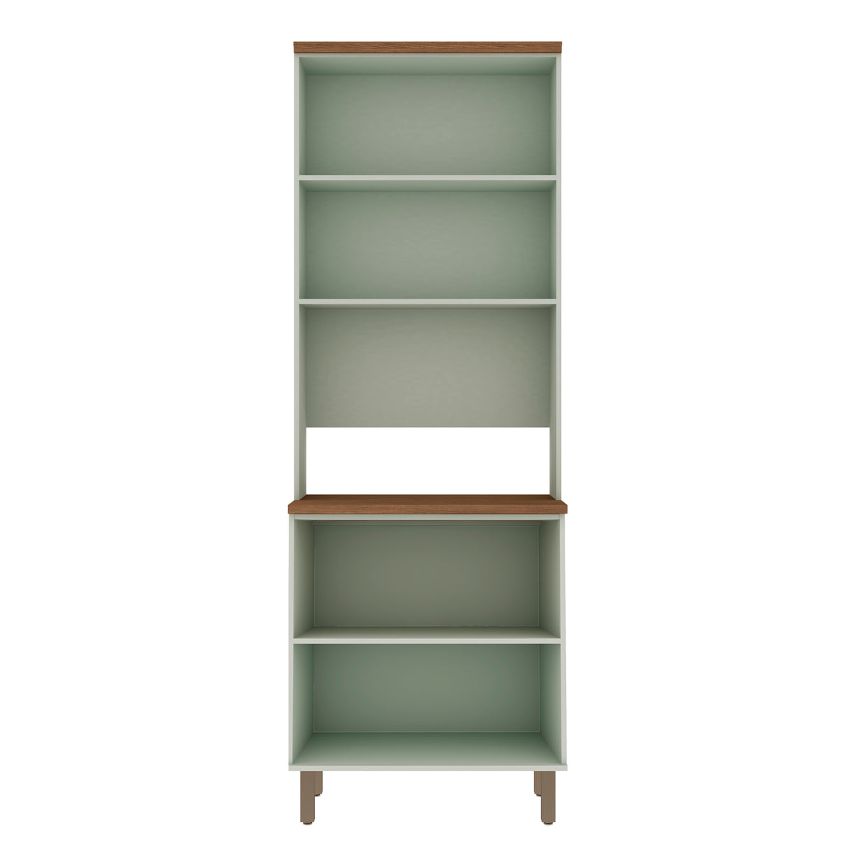 Despensa Alta de Cocina para Horno 2 Puertas de Vidrio 800 Studio - Verde Menta 1534.0001