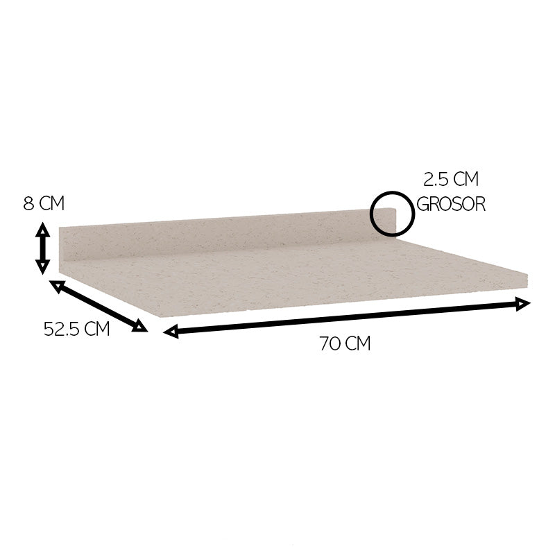 Cubierta Mueble Base de Cocina 700 Studio Mineral 1538.0003