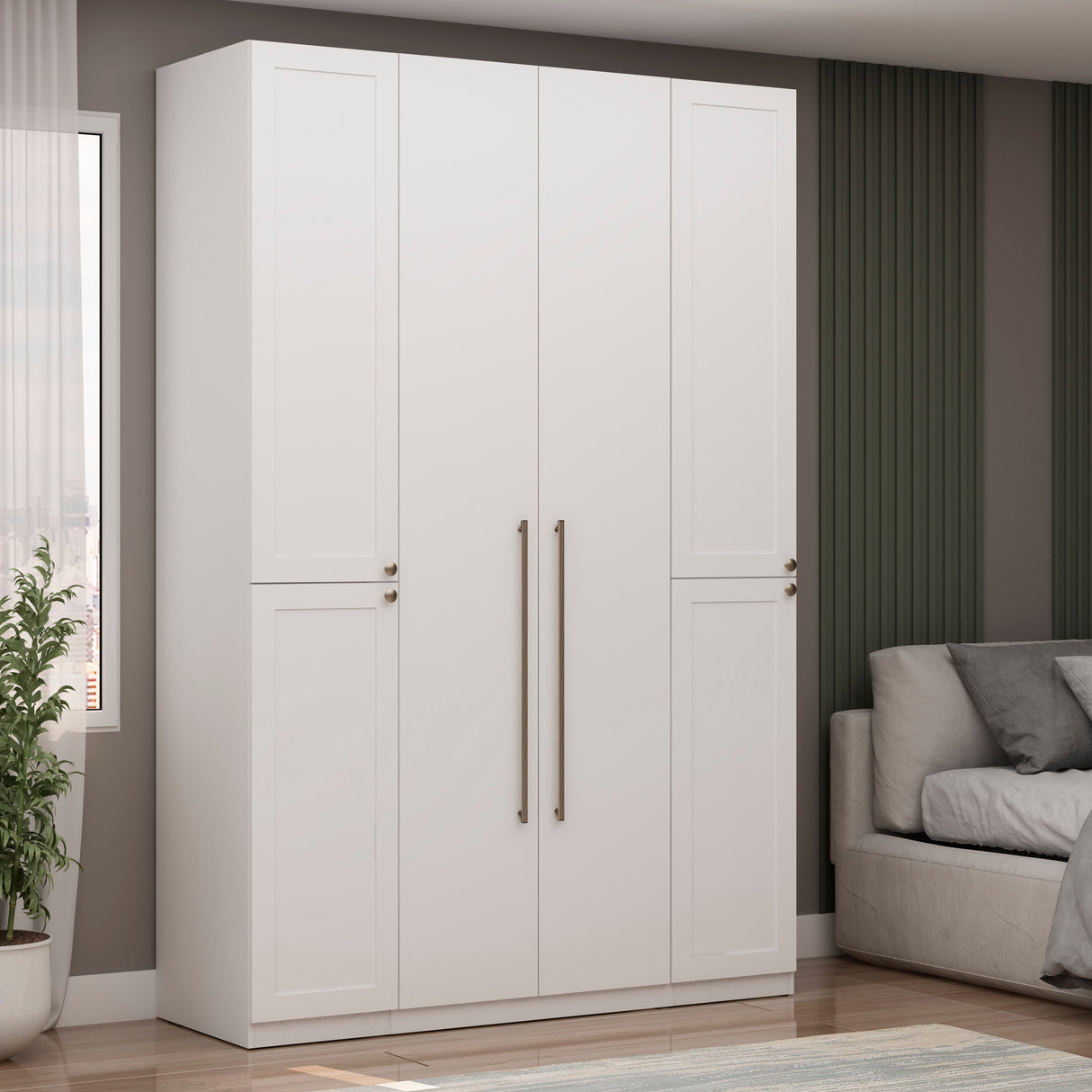 Ropero Infinity 2 Puertas 5 Repisas Blanco 2058.0002