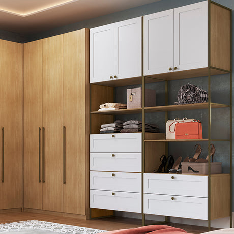 Closet Infinity 4 Cajones 2 Niveles 2 Puertas Savana Blanco