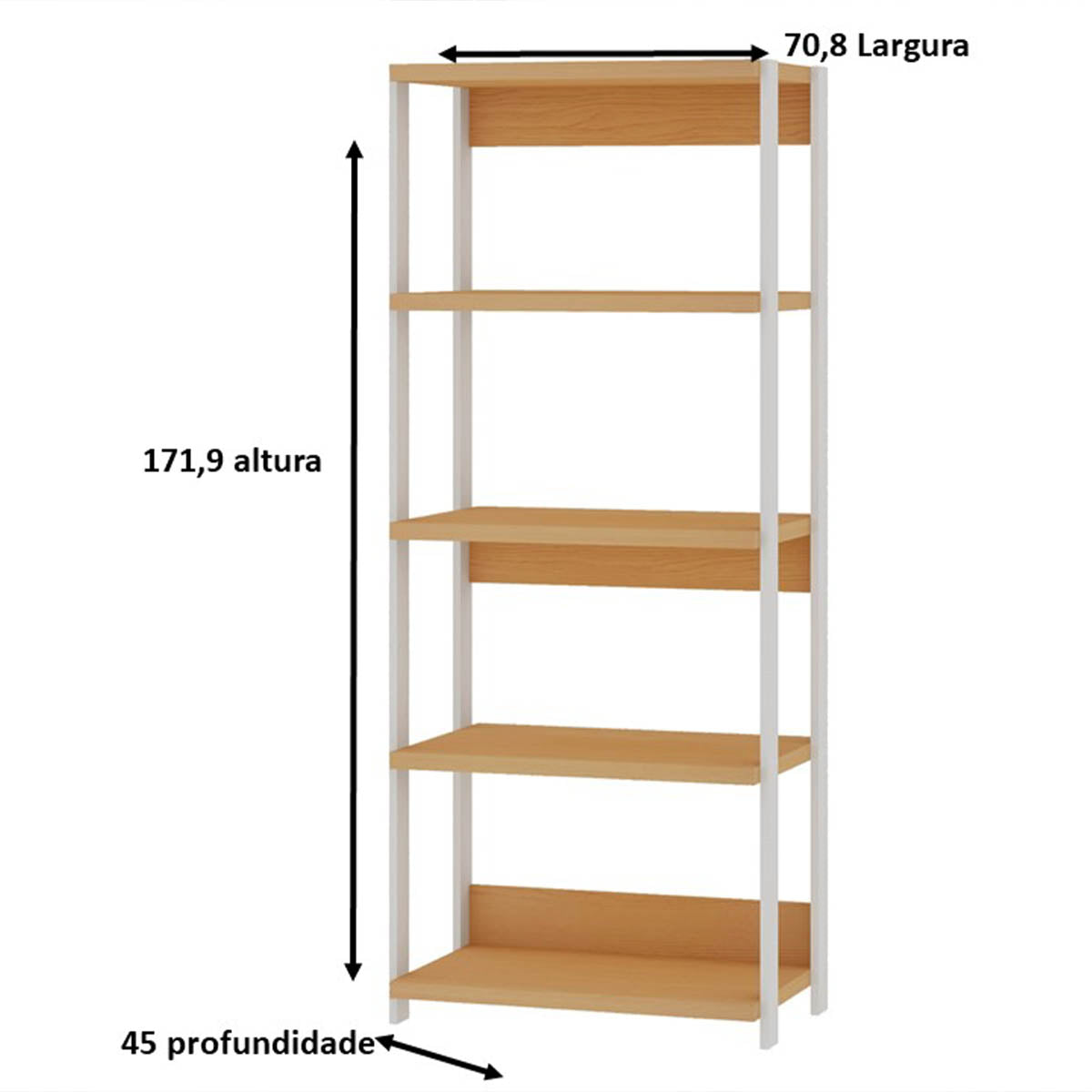 Estantería Taurus Madera Blanco