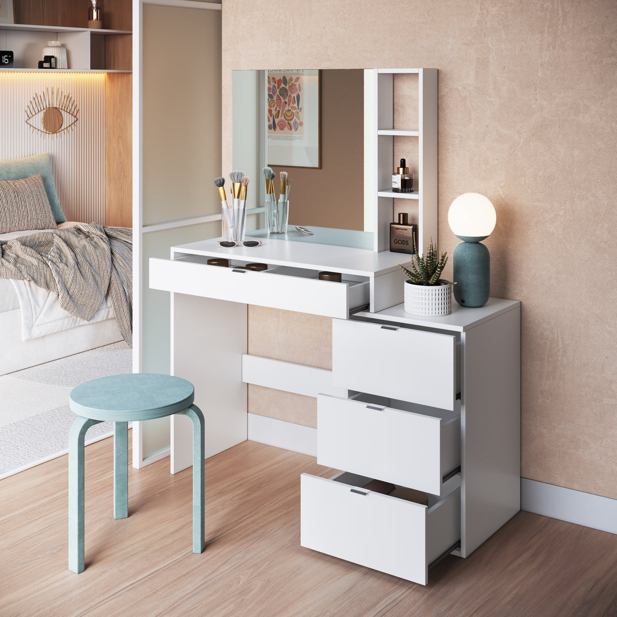 Tocador Nova Blanco 3 Cajones B11.038