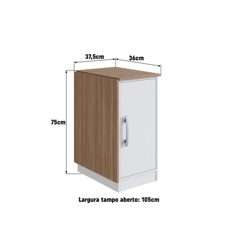Mesa desplegable de cocina Emovell Blanco Madera B101.87