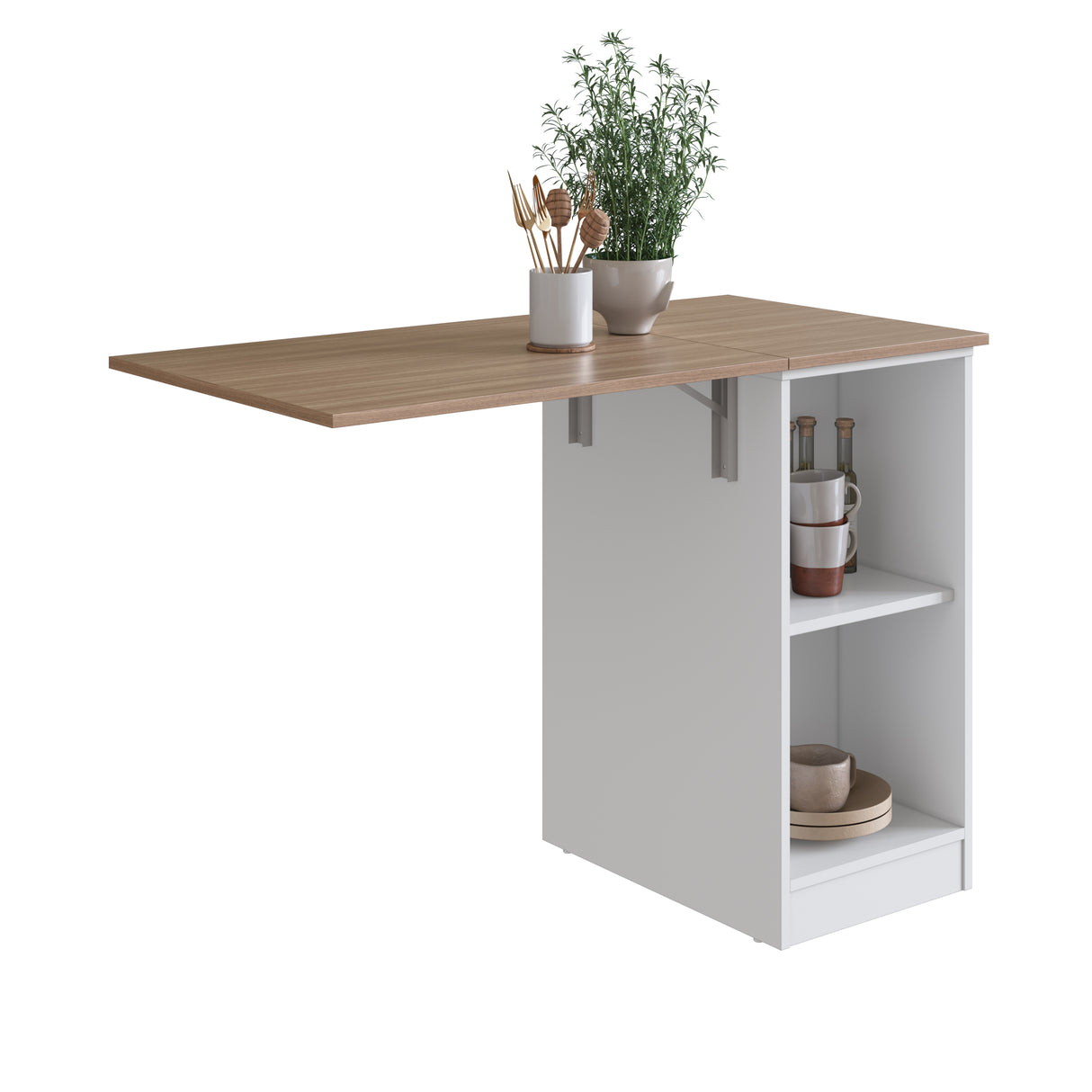 Mesa desplegable de cocina Emovell Blanco Madera B101.87
