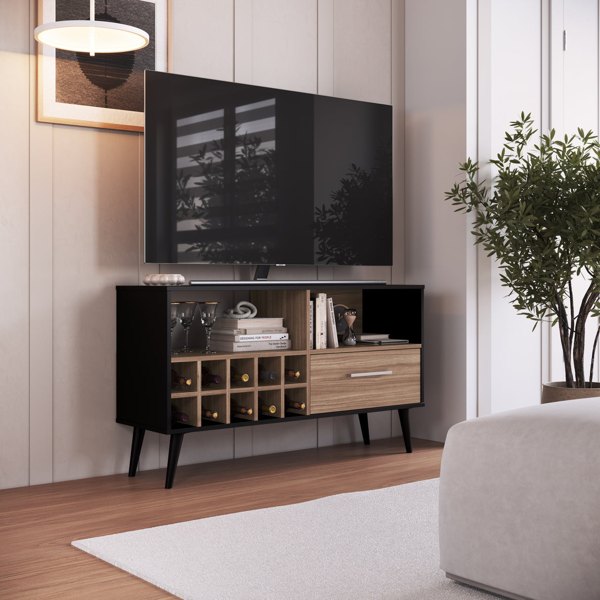 Rack Bar Arrimo Negro Castaño Emovell B107.088