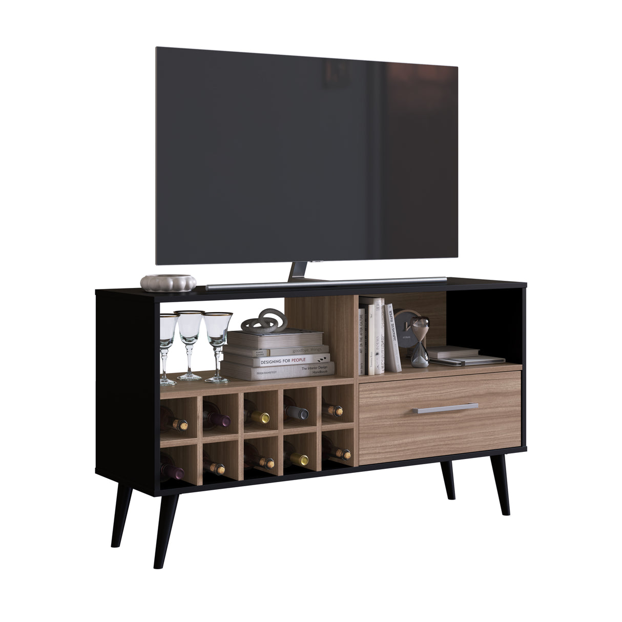 Rack Bar Arrimo Negro Castaño Emovell B107.088