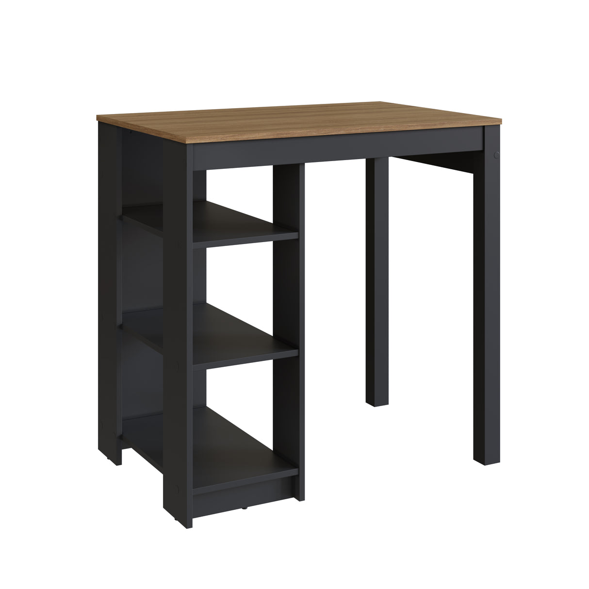 Mueble Isla para Cocina Emovell Castaño Negro B124.074