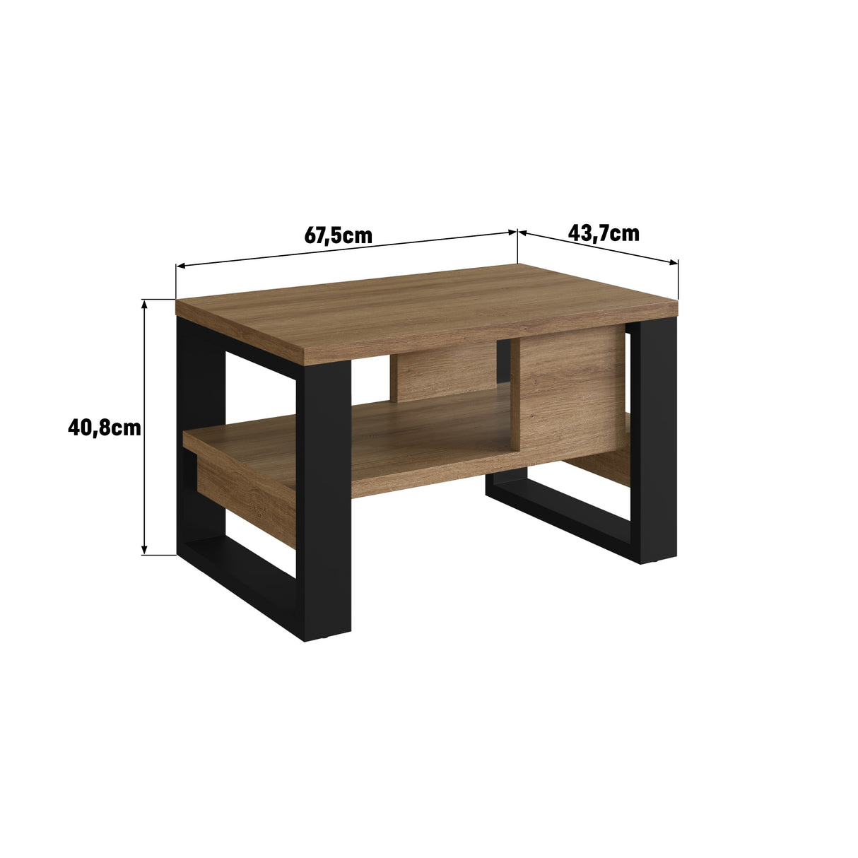 Mesa de Centro Barcelona Nova Negro Castaño B151.067