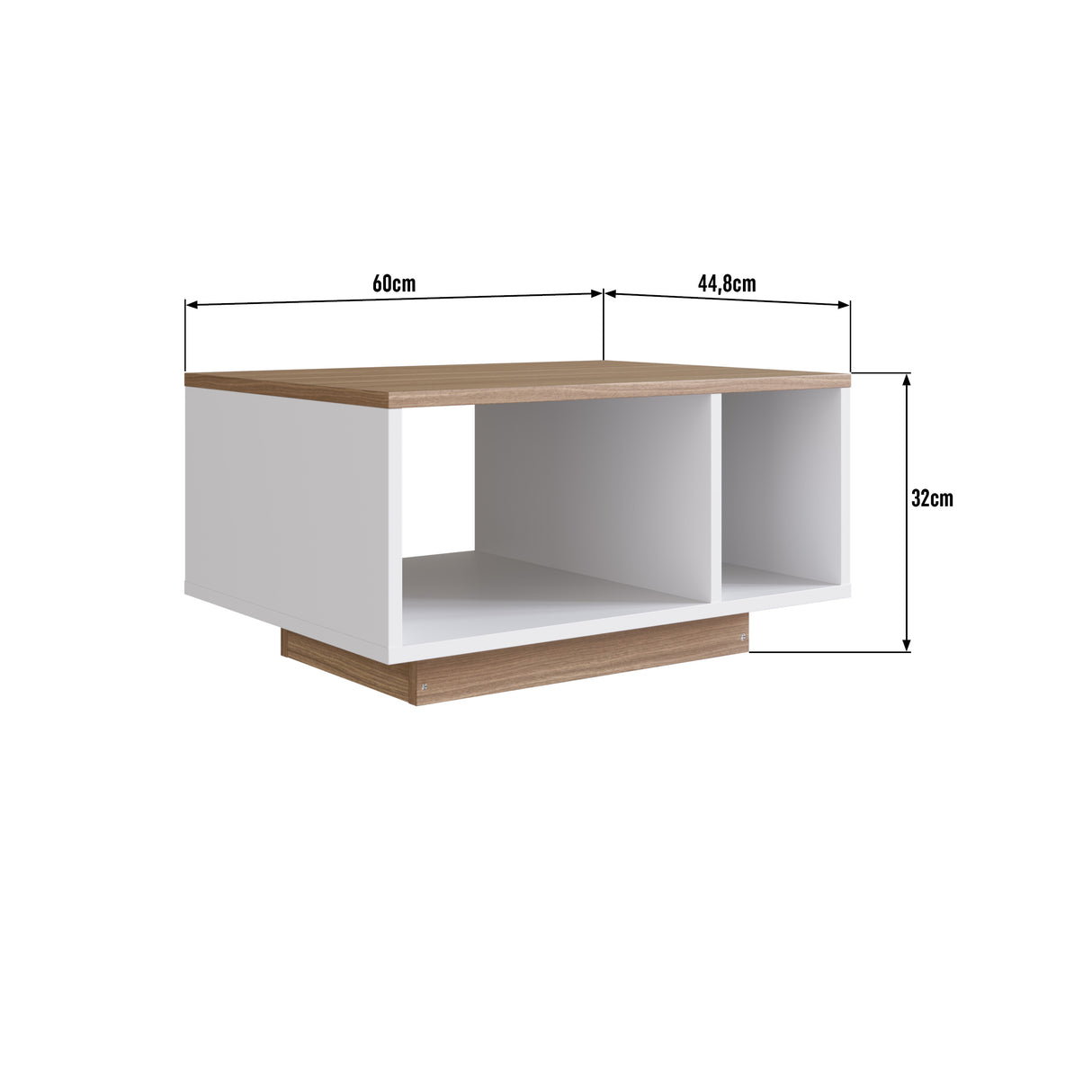 Mesa de Centro Emovell Blanco Castaño B171.087