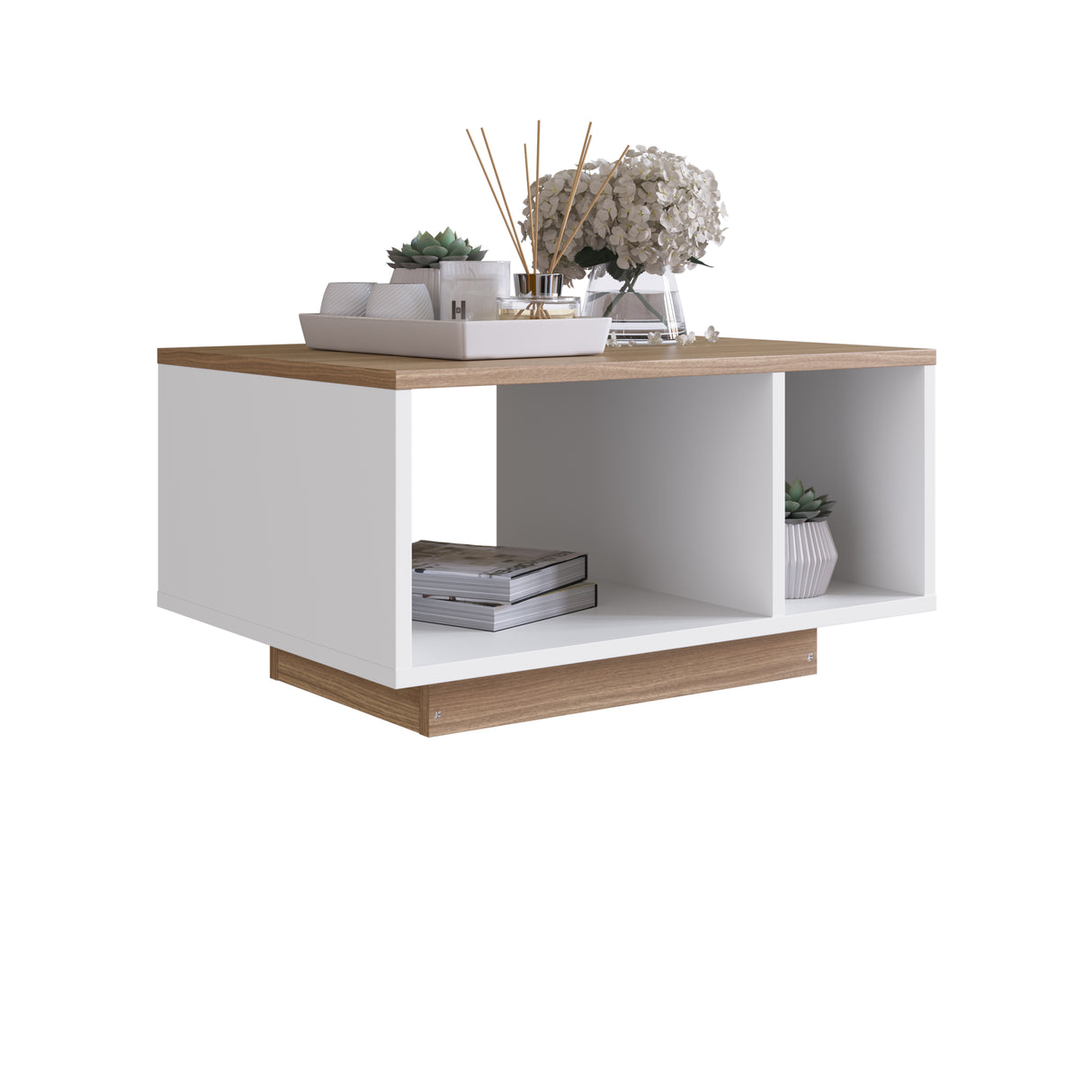 Mesa de Centro Emovell Blanco Castaño B171.087