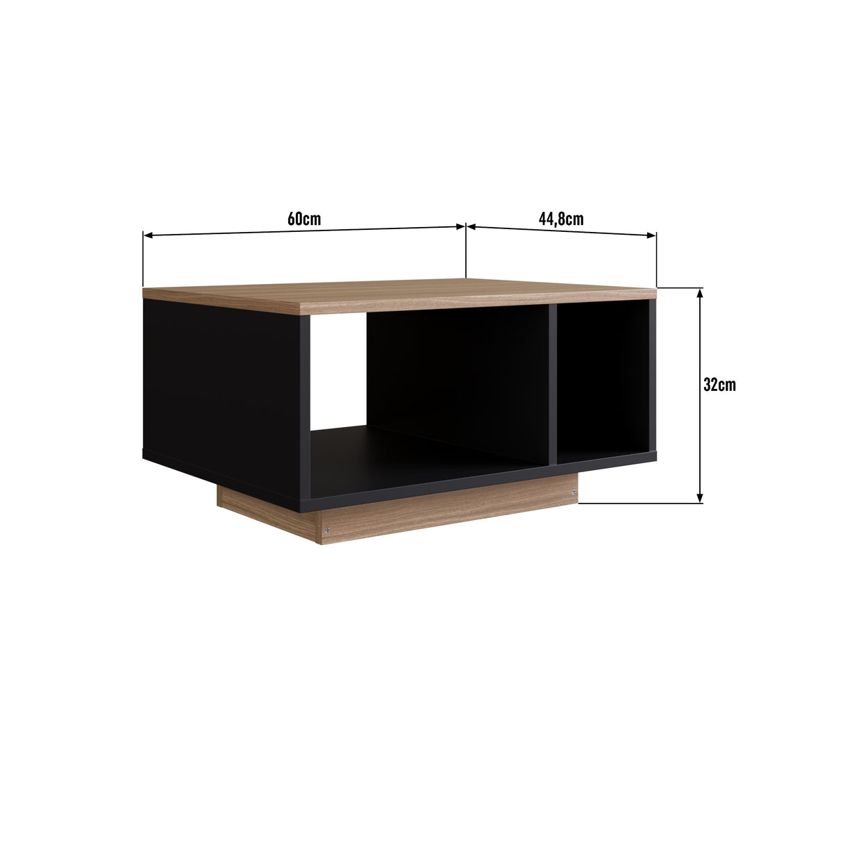 Mesa de Centro Emovell Negro Castaño B171.088