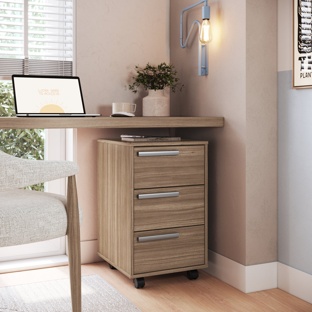 Cajonera Nova de oficina Castaño B26.057