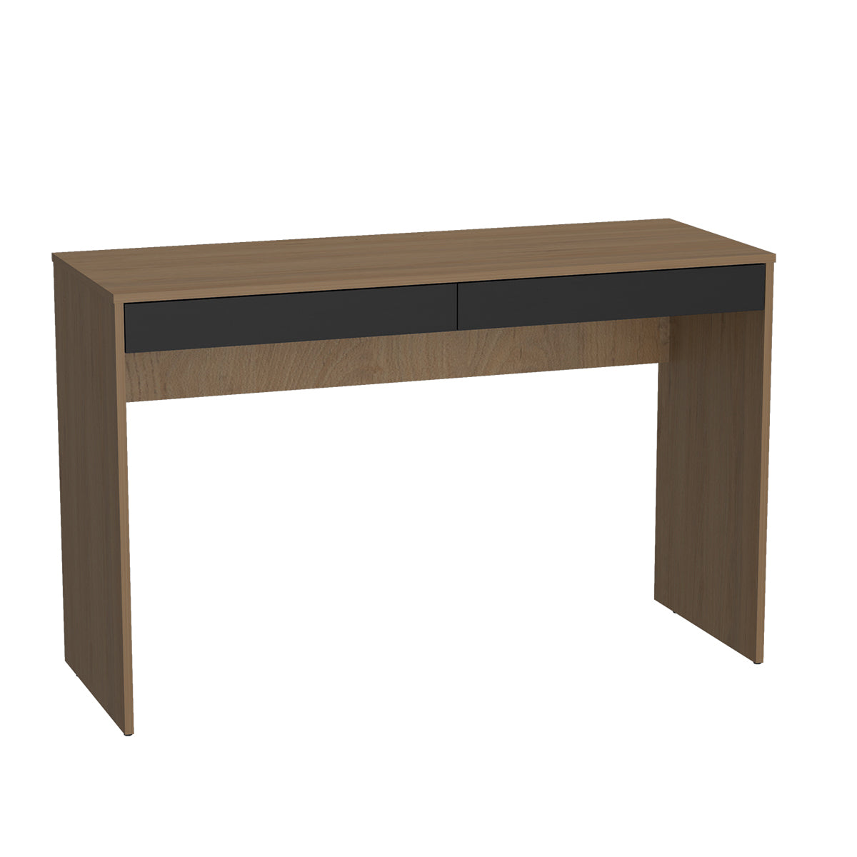 Escritorio Color Madera y Negro Madrid 2 Cajones B35.071