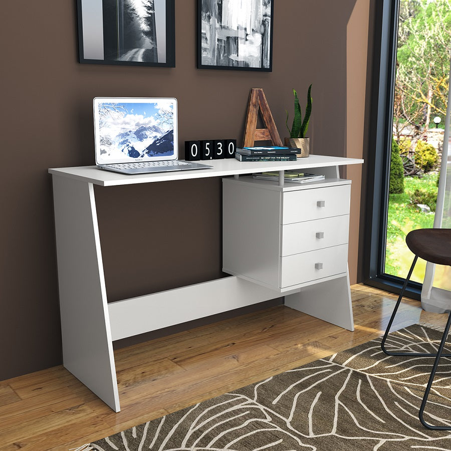 Escritorio Nova Emovell Blanco 3 Cajones B36.038