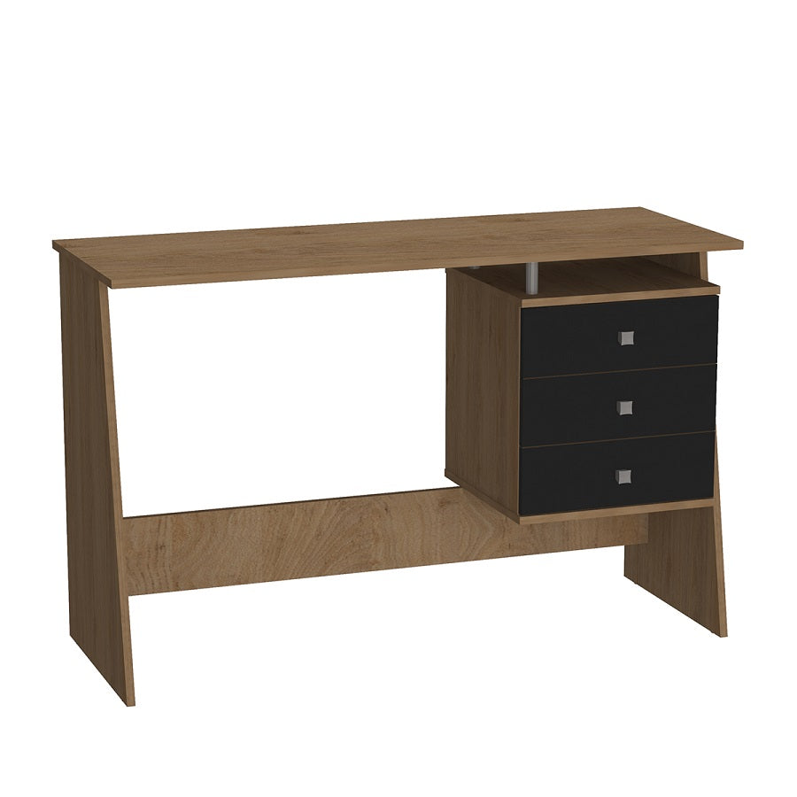 Escritorio Nova Emovell Madera Negro 3 Cajones B36.071