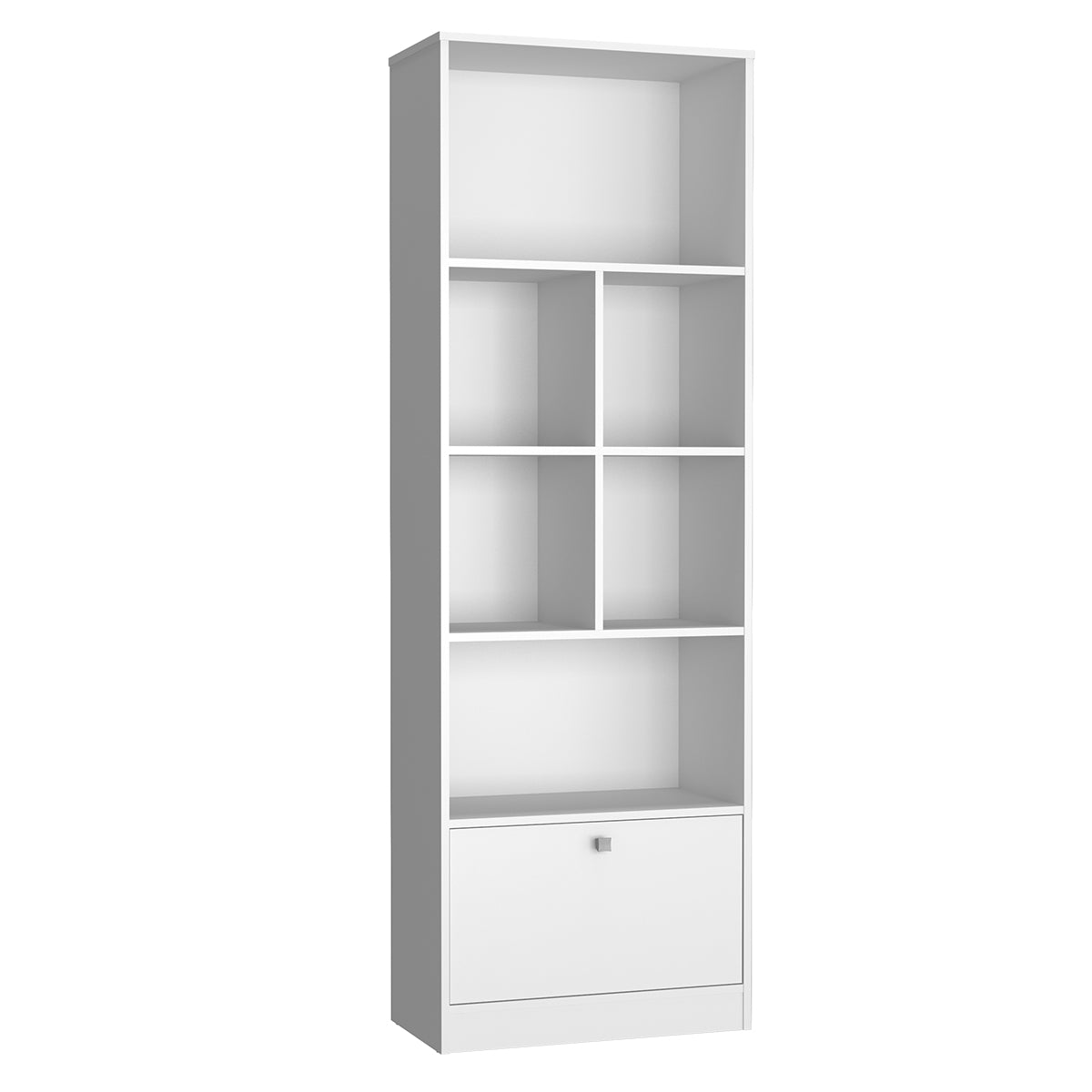 Librero Bali 4 niveles con puerta Blanco B37.038