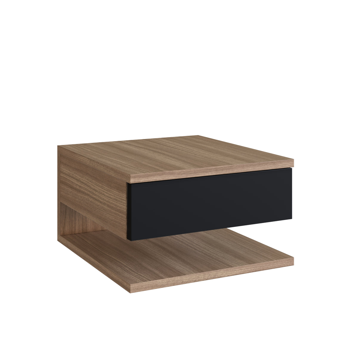 Velador Mural 1 Cajón Negro Castaño B68.089