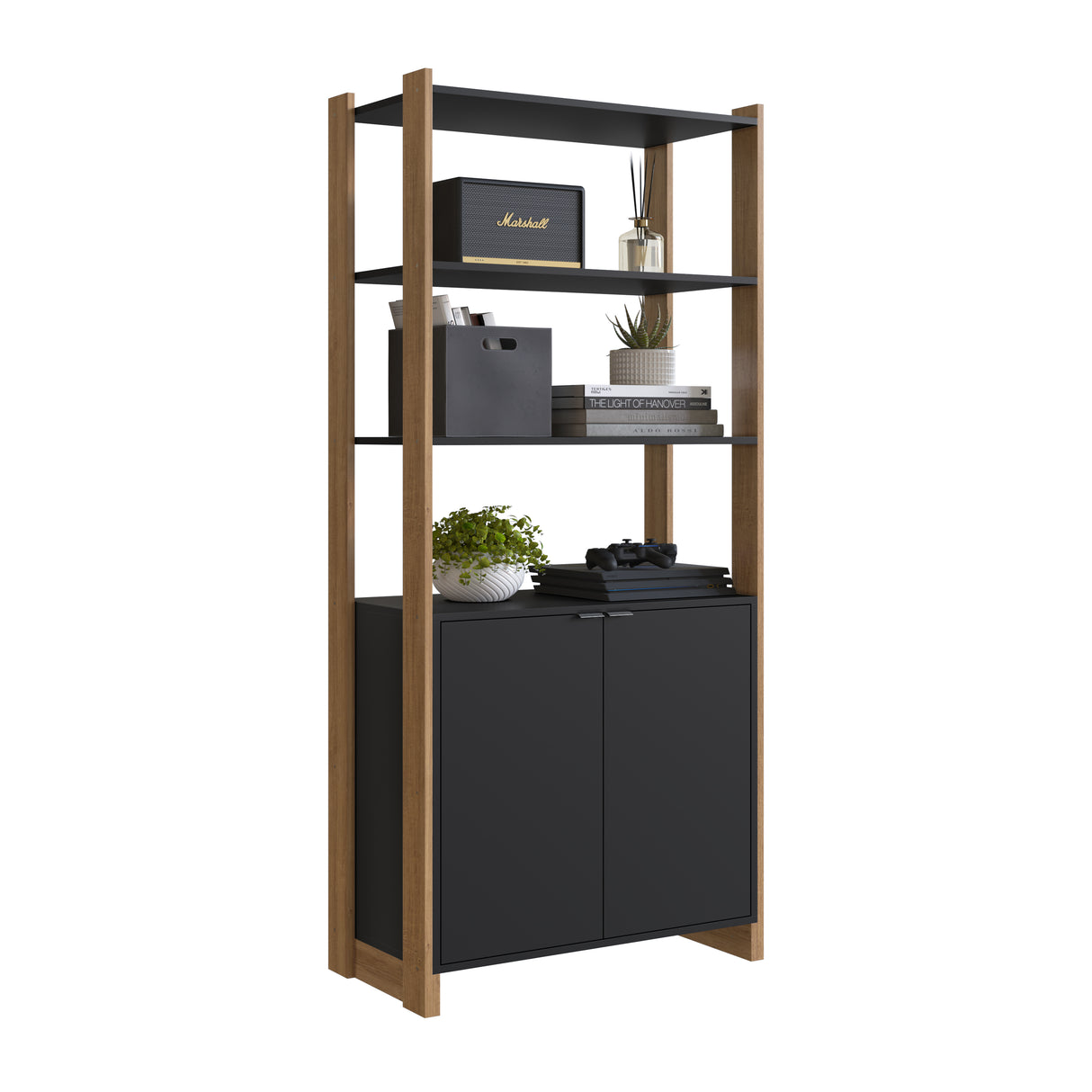 Estanteria Emovell 3 Repisas 2 Puertas EY202.071