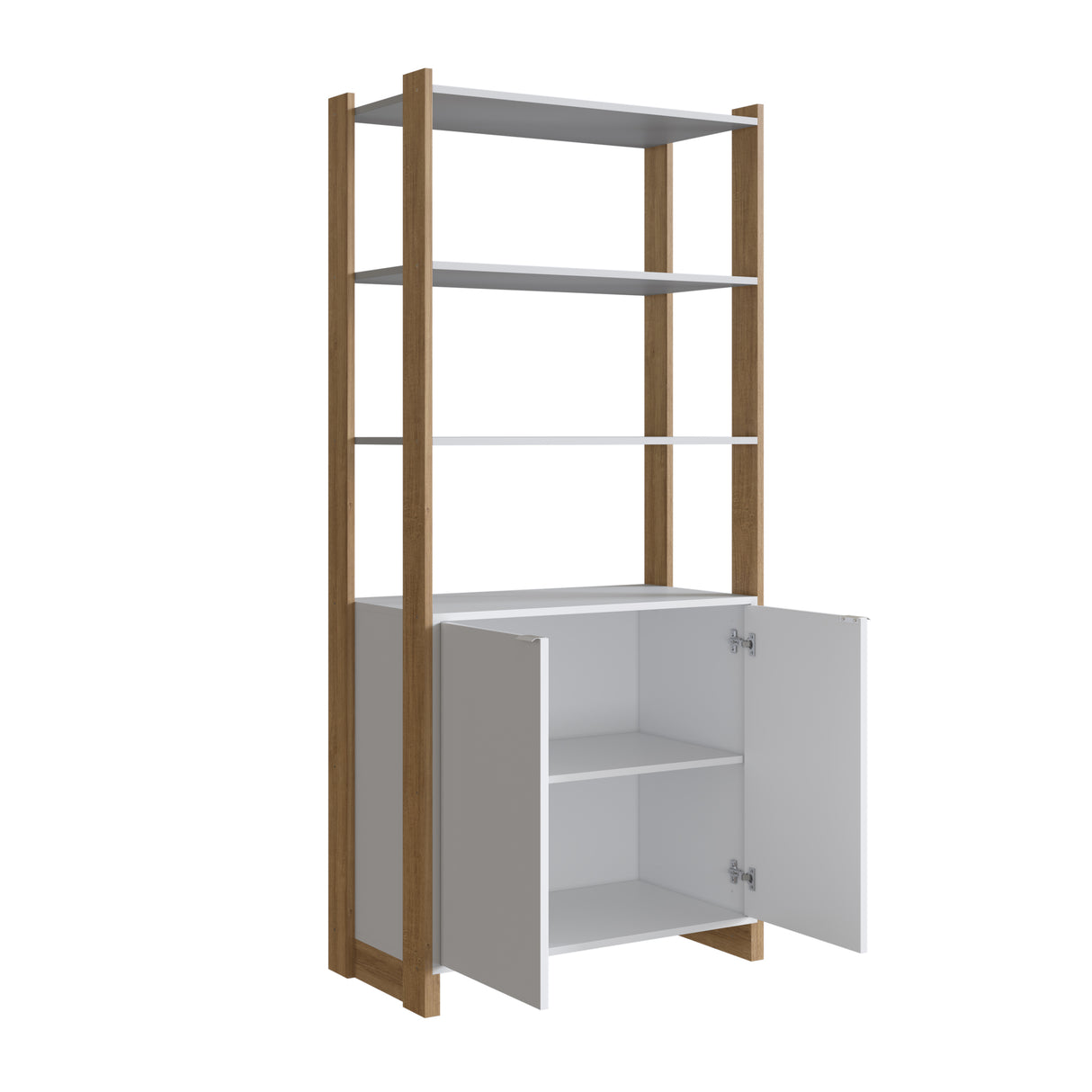 Estanteria Emovell 3 Repisas 2 Puertas Blanco EY202.077