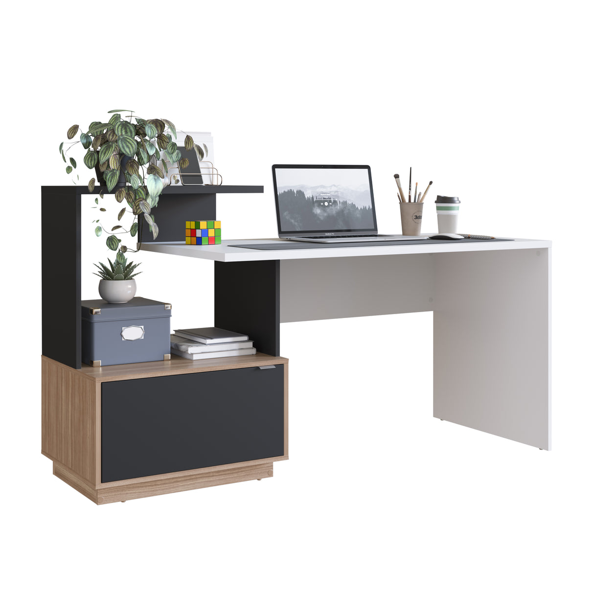 Escritorio Barcelona Emovell Blanco Madera B90.092