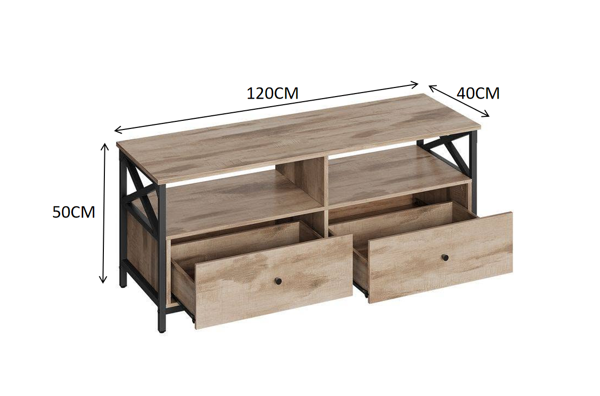 Mueble TV Nórdico Industrial