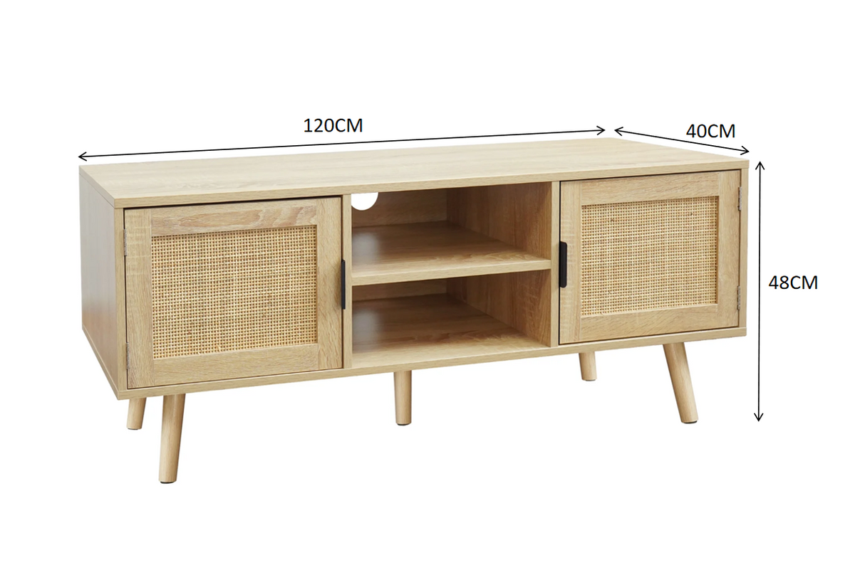 Rack TV Rattan Bali Madera