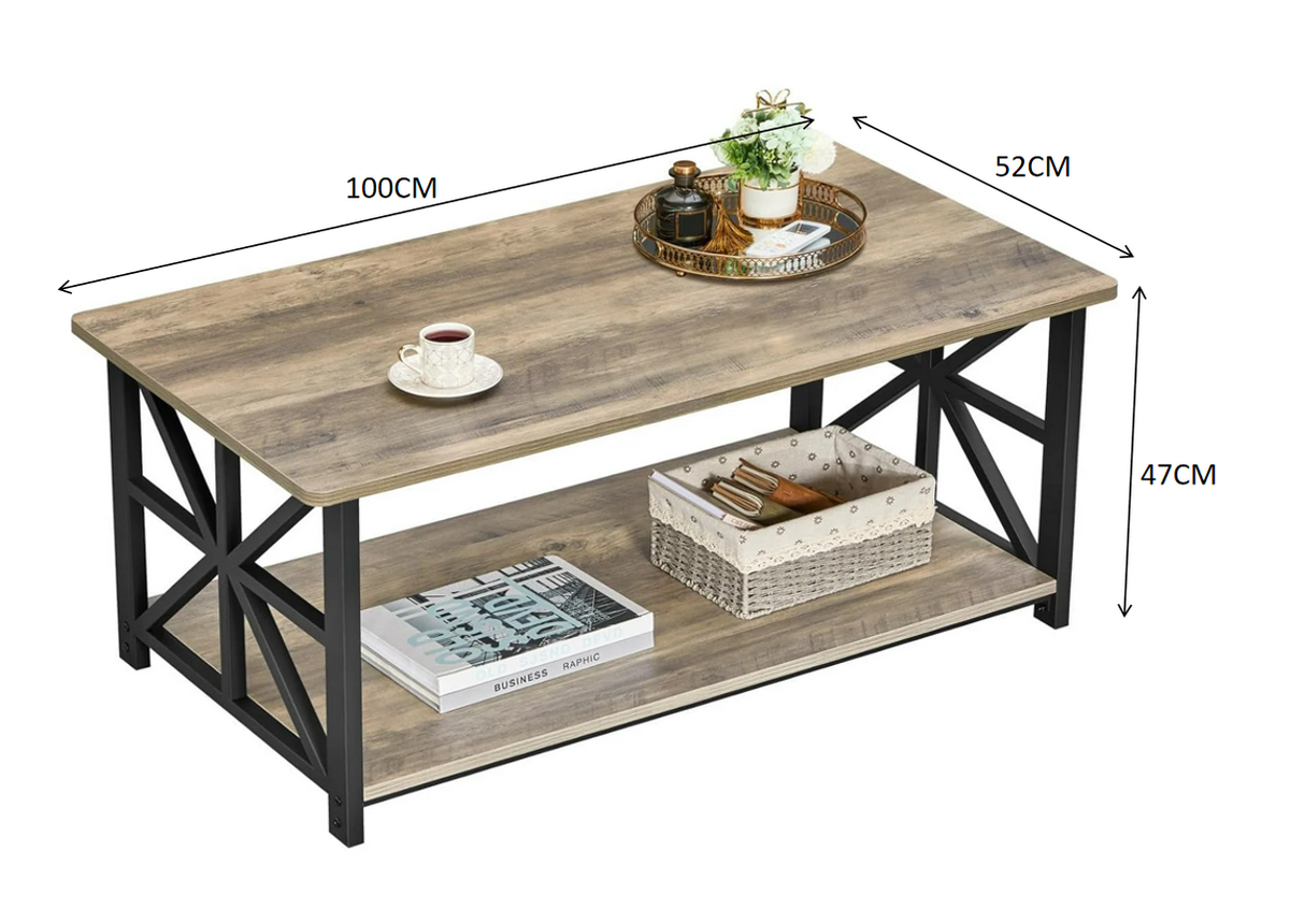 Mesa de Centro Industrial Brooklyn