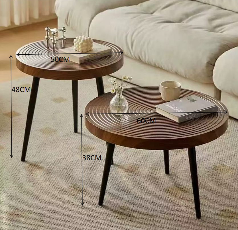 Set Mesas de Centro Groove Nogal