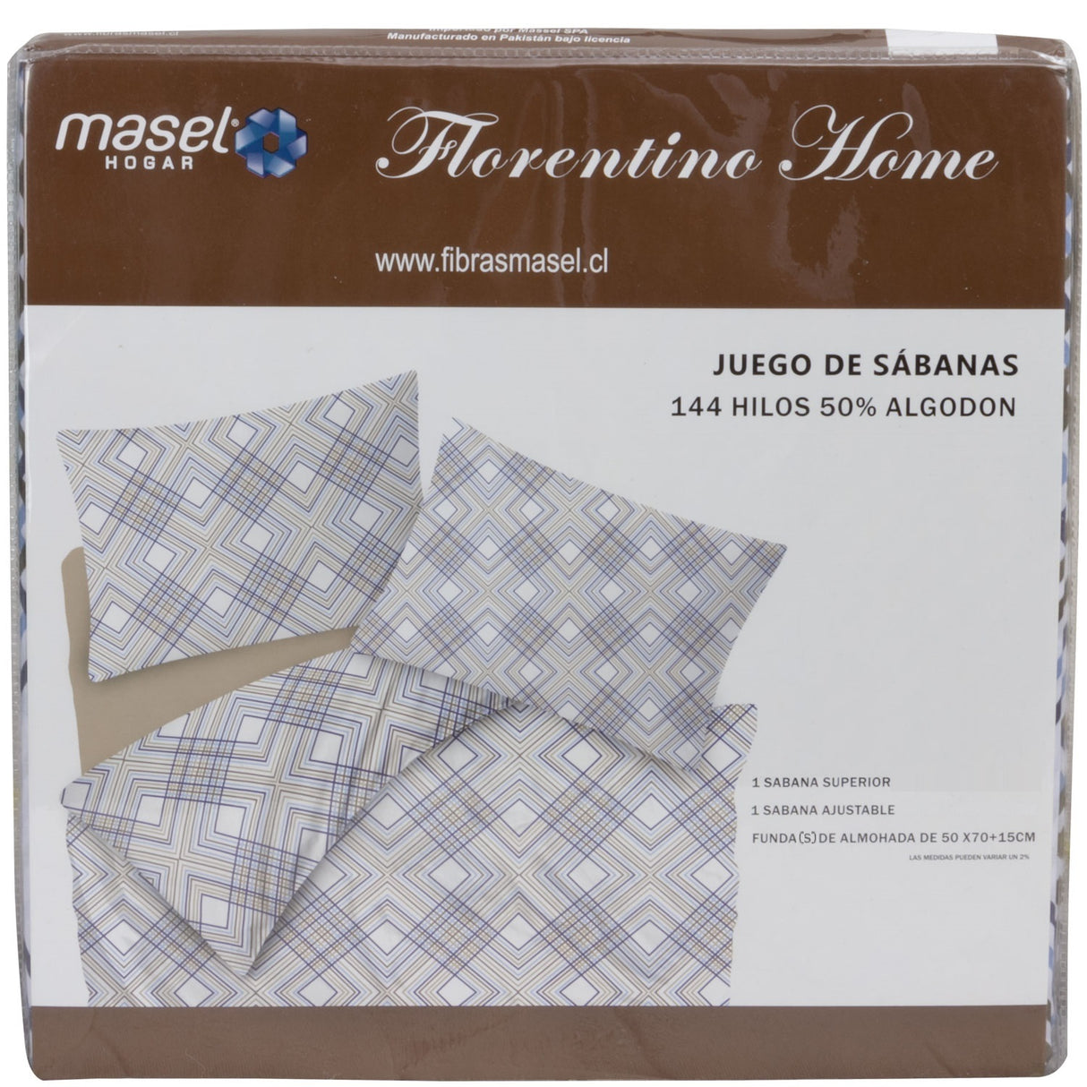 Juego de Sabanas Modelo Line 2 Plazas Taupe