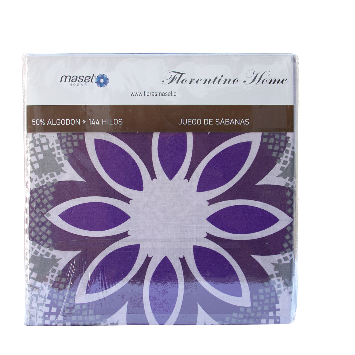 Juego de Sabanas Modelo Mandala Plaza KING Lila