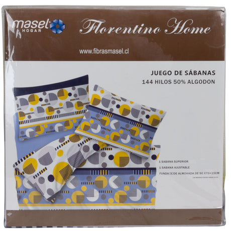 Juego de Sabanas Modelo Pacman Plaza KING Blue