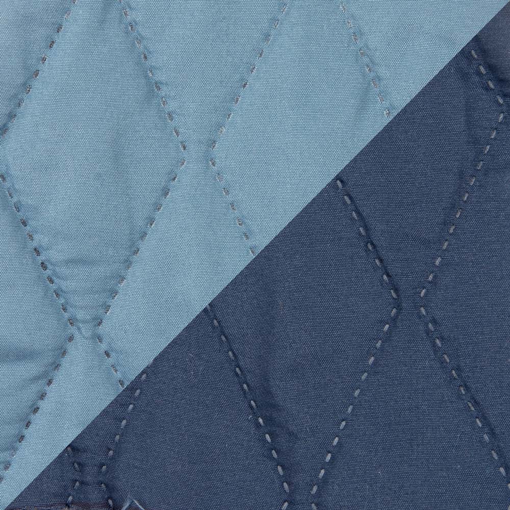 Quilt Bicolor Reversible Masel 1,5 Plazas Blue-Petróleo