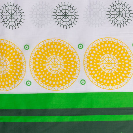 Juego de Sabanas Modelo Runas Plaza KING Verde