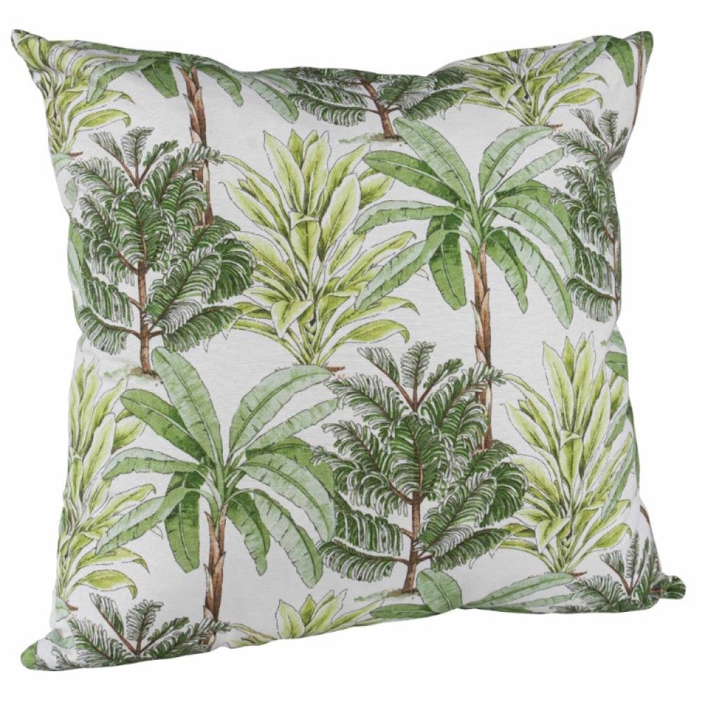 Set 2 Cojines Lona Española Palmeras 50x50 Verde
