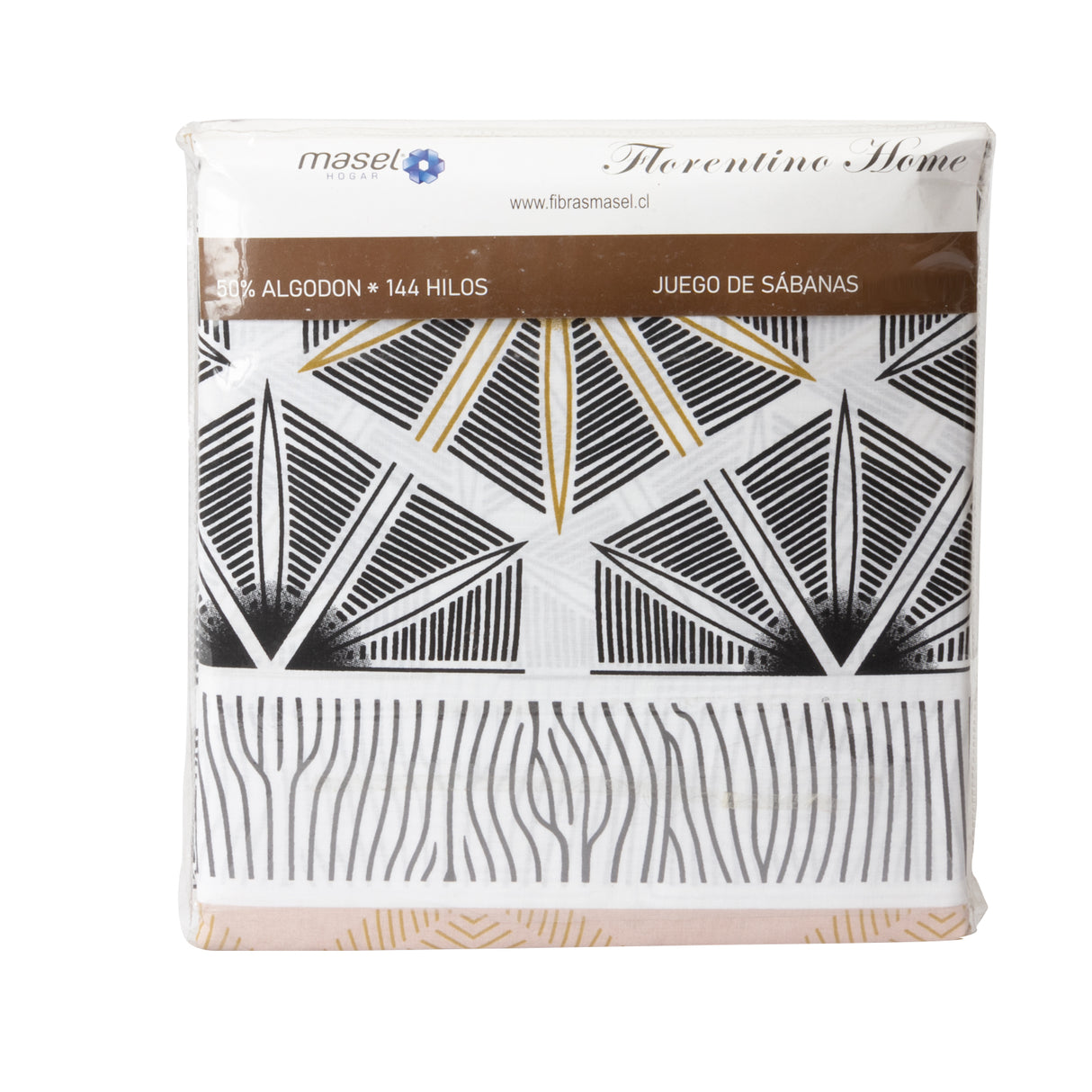 Juego de Sabanas Modelo Tie 1,5 Plazas Beige