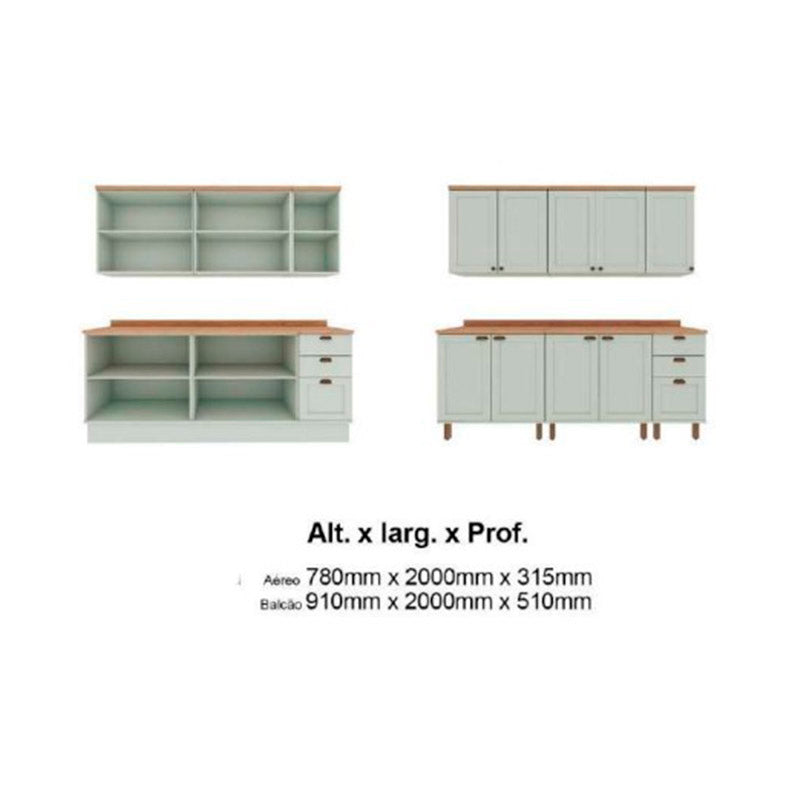 Set Muebles de Cocina Studio Menta Cecilia